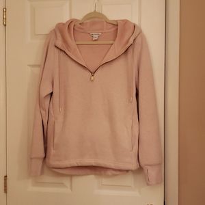 Womans feece lined hooded sweatshirt